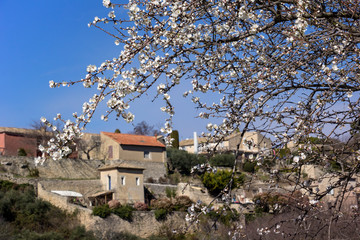 View of a part of the small French village Gordes in Provence