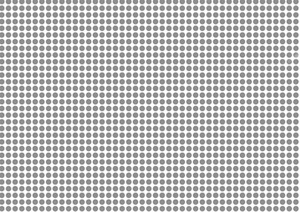 Grey polka dots on white background