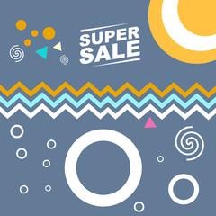 Super sale banner template