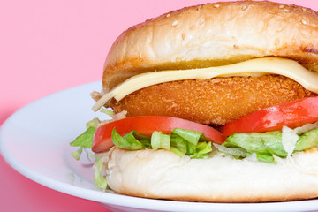 Latest salad bun design with chicken