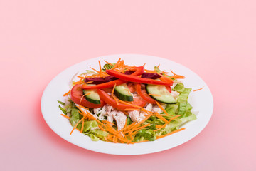 Special salad bowl with fruits