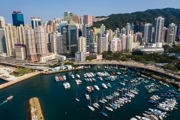 Obraz premium Hong Kong harbor side