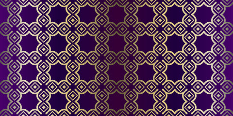 Obraz premium Vector Paper For Scrapbook. Stylish Fashion Geometric Design Background. Seamless. Purple gold color