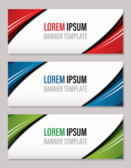 Naklejka premium Modern abstract banner template, website banner graphic vector
