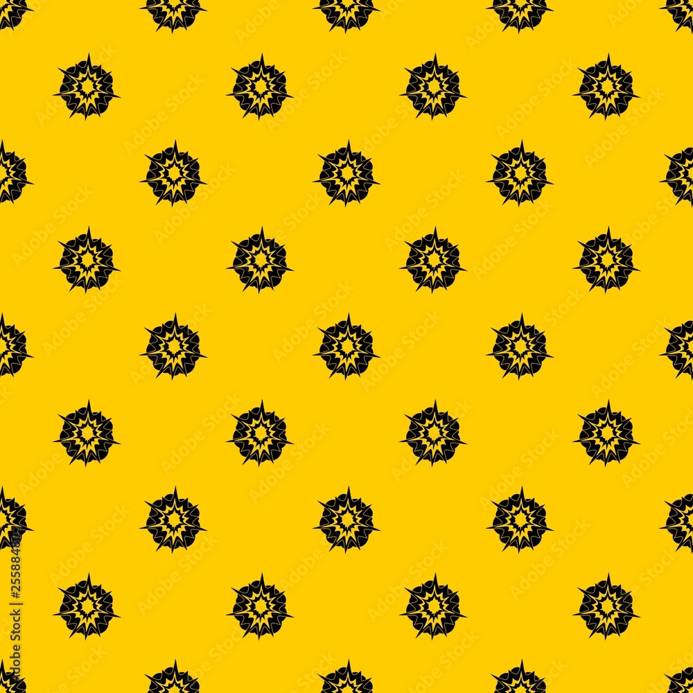 Poster fire explosion pattern seamless vector repeat geometric yellow for any design