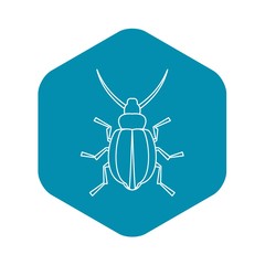 Beetle insect icon. Outline illustration of beetle insect vector icon for web