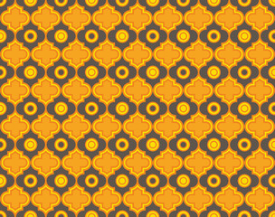 Moroccan Quatrefoil Seamless Pattern Mosaic Ogee Vector