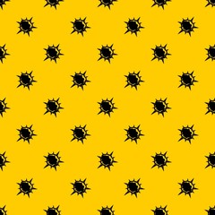 Powerful explosion pattern seamless vector repeat geometric yellow for any design