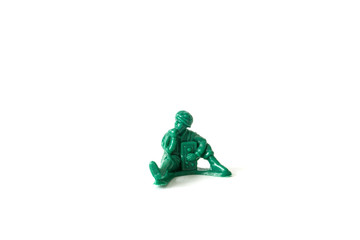 a detachment of green soldiers ready for service
