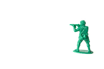 a detachment of green soldiers ready for service