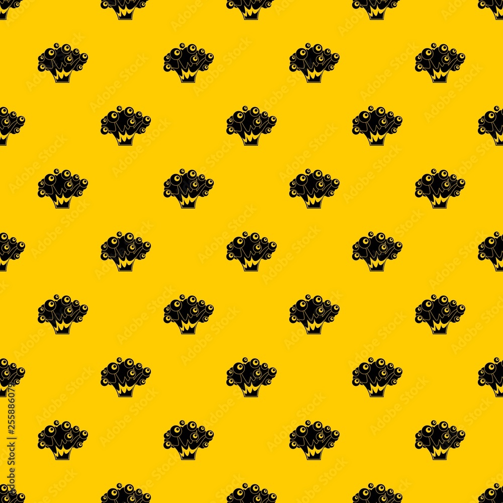 Poster high power explosion pattern seamless vector repeat geometric yellow for any design