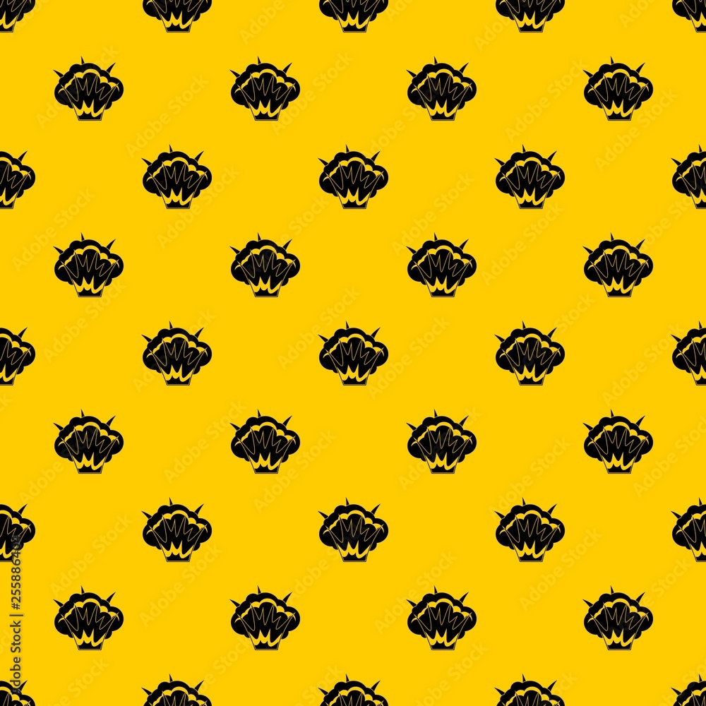 Poster projectile explosion pattern seamless vector repeat geometric yellow for any design
