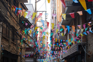 Fototapeta premium Kathmandu. Widok na miasto. Życie w Nepalu