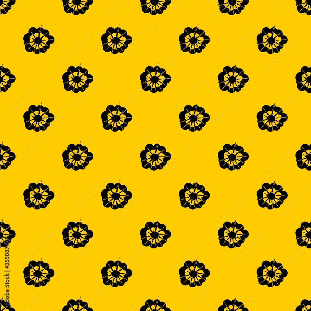 Poster cloudy explosion pattern seamless vector repeat geometric yellow for any design