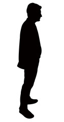 a man body silhouette vector