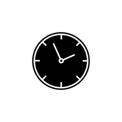 Clock set icon, logo isolated on white background