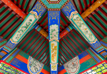 Interior of the Pavilion of Confucius Cultural City, Suixi County, Guangdong Province