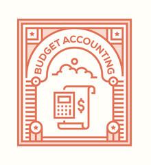 BUDGET ACCOUNTING ICON CONCEPT