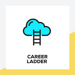CAREER LADDER LINE ICON SET