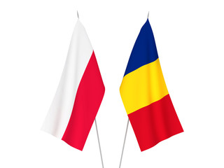 Romania and Poland flags