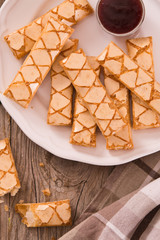 Puff pastry cookies. 