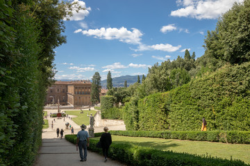 Panoramic view of Boboli Gardens (Giardino di Boboli)