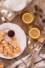 Puff pastry cookies. 