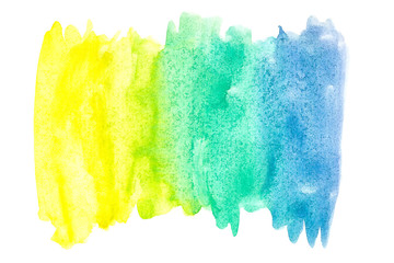 Abstract watercolor art hand paint on white background. Watercolor background