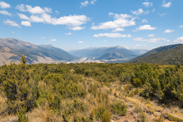 Fototapeta na wymiar typical high country in Marlborough region, South Island, New Zealand