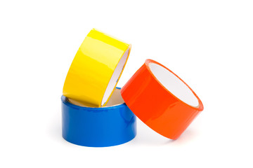 colored tape in large rolls