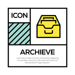 ARCHIEVE ICON CONCEPT