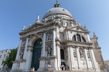 Fototapeta premium Panoramic view of Basilica di Santa Maria della Salute (Saint Mary of Healt)