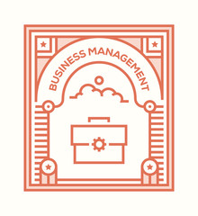 BUSINESS MANAGEMENT ICON CONCEPT
