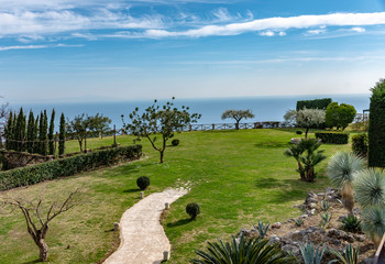 Villa Cimbrone garden, from Ravello, Italy