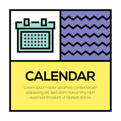 CALENDAR ICON CONCEPT