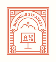 BUSINESS STRATEGY ICON CONCEPT
