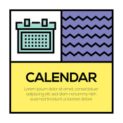 CALENDAR ICON CONCEPT