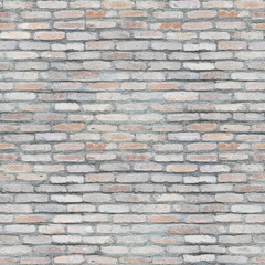 Seamless pattern of white brick wall abstract tileable texture