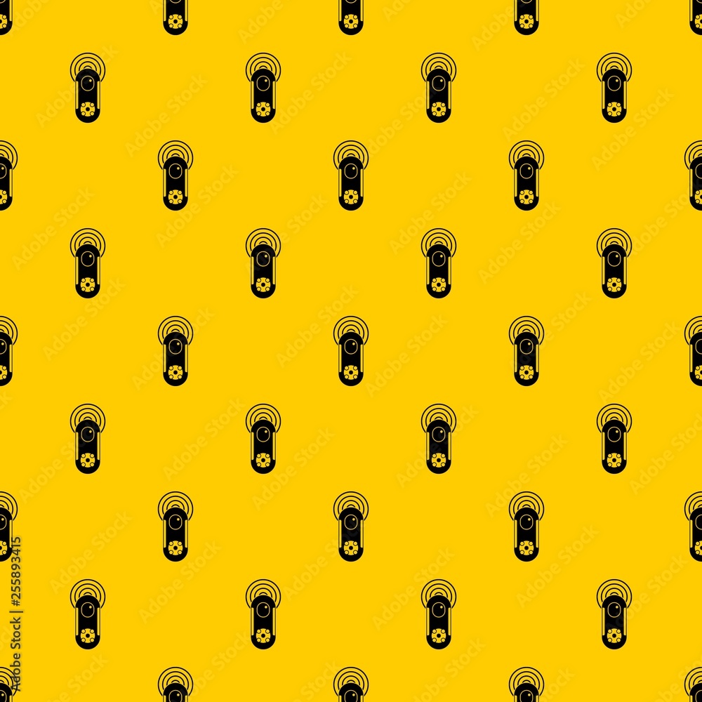 Poster game joystick pattern seamless vector repeat geometric yellow for any design