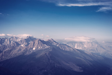 Fototapeta na wymiar Landscape with majestic mountains