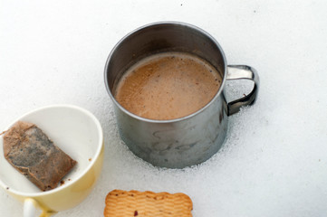 Breakfast in winter