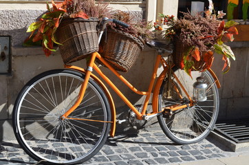 bicykle, motocykl, izolowany, sport, koła, biała, cykl, stary, kolarstwo, przewozy, przewóz, pedał, vintage, auta, retro, góra, rowerowa, tires, framuga, czerwień, jechać, fotele, dopełnienie © Szymon