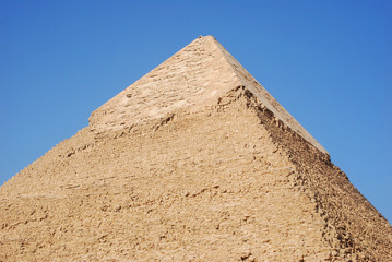 Fototapeta na wymiar The pyramid of Kefren in Cairo, Giza, Egypt