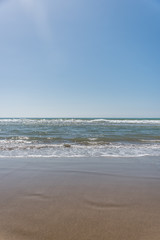 Southern Mediterranean Italian Beach on a Sunny Day