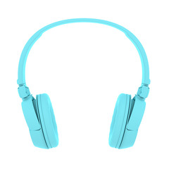 Painted Blue Headphones