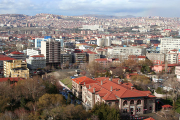 a view to ulus, ankara, turkey