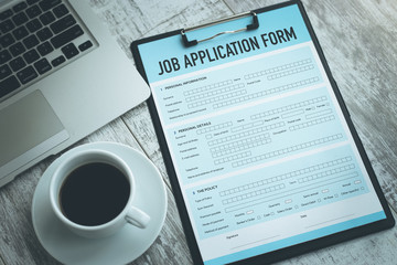 JOB APPLICATION FORM CONCEPT