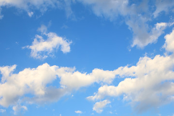 Naklejka na ściany i meble sky white clouds background