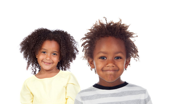 Two Afro American Children