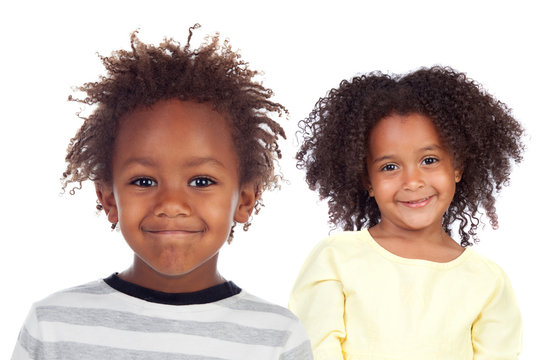 Two Afro American Children